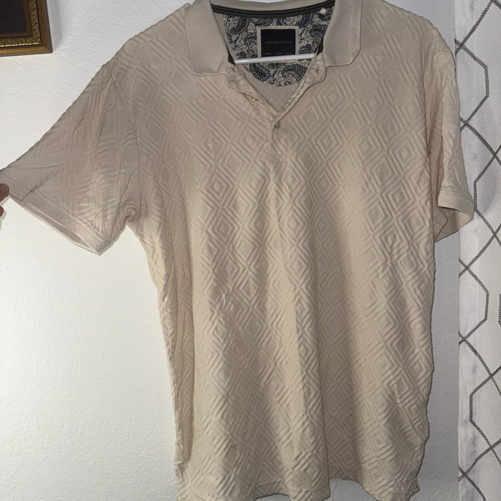 Textured Cream Shirt
